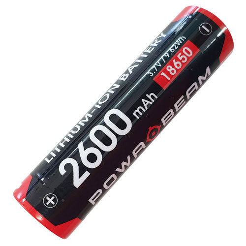 Powa beam 18650 usb genopladeligt lommelygtebatteri