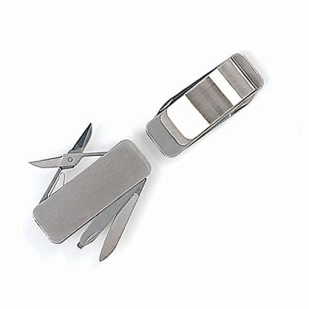 Fury Slim Stainless Money Clip with Implements