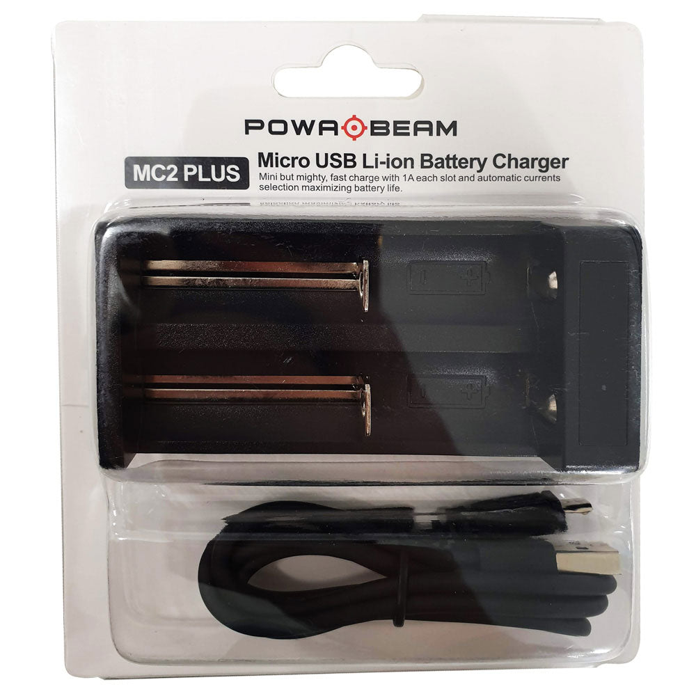 Powa Beam Dual Lithium Battery Charger with Display