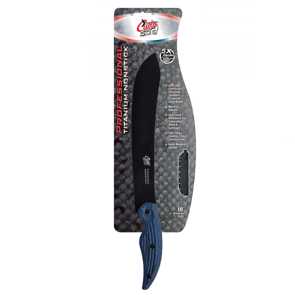 Cuda Professional Butcher Knife with Sheath 10"