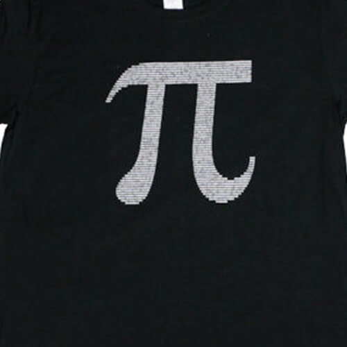 Camiseta friki matemática pi
