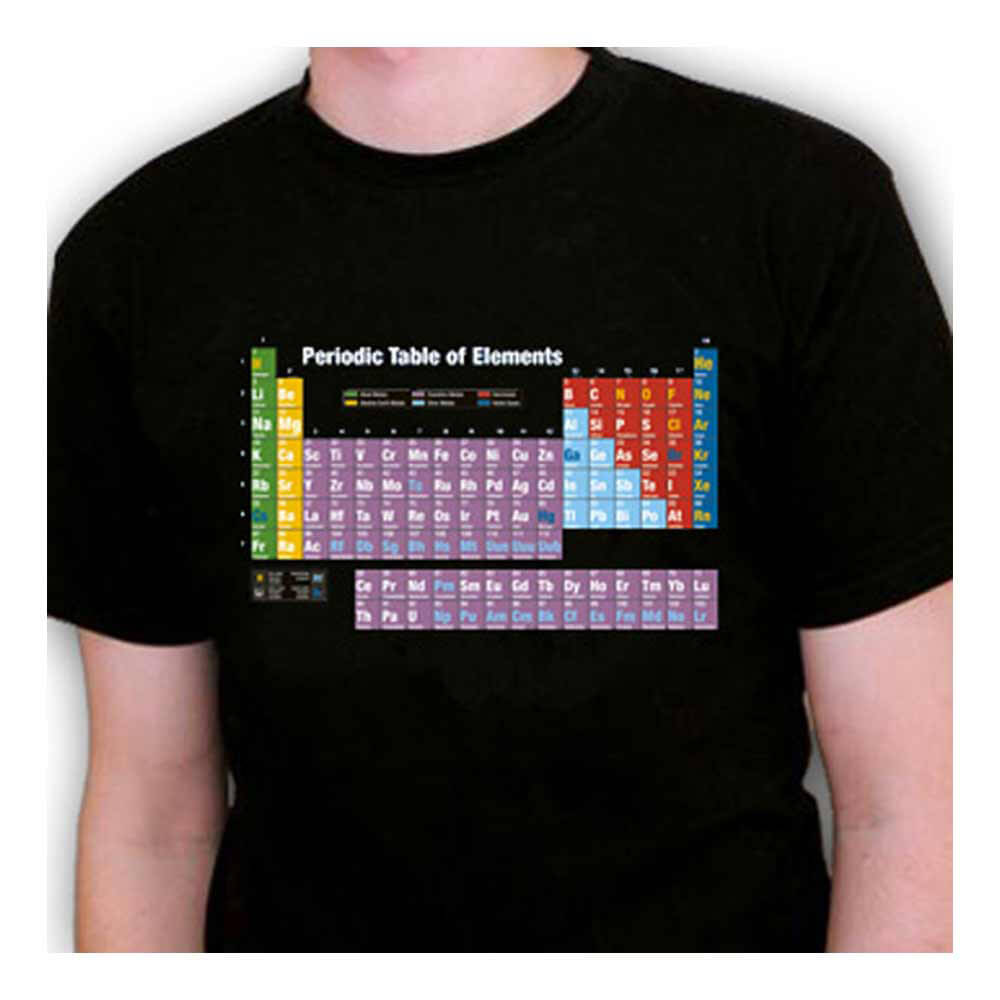 Maglietta tavola periodica