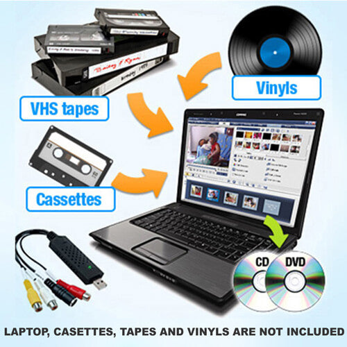 QuickCapture VHS/Tape/Vinyl til DVD/CD Converter