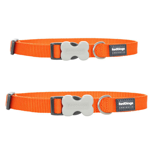 Klassieke hondenhalsband (oranje)
