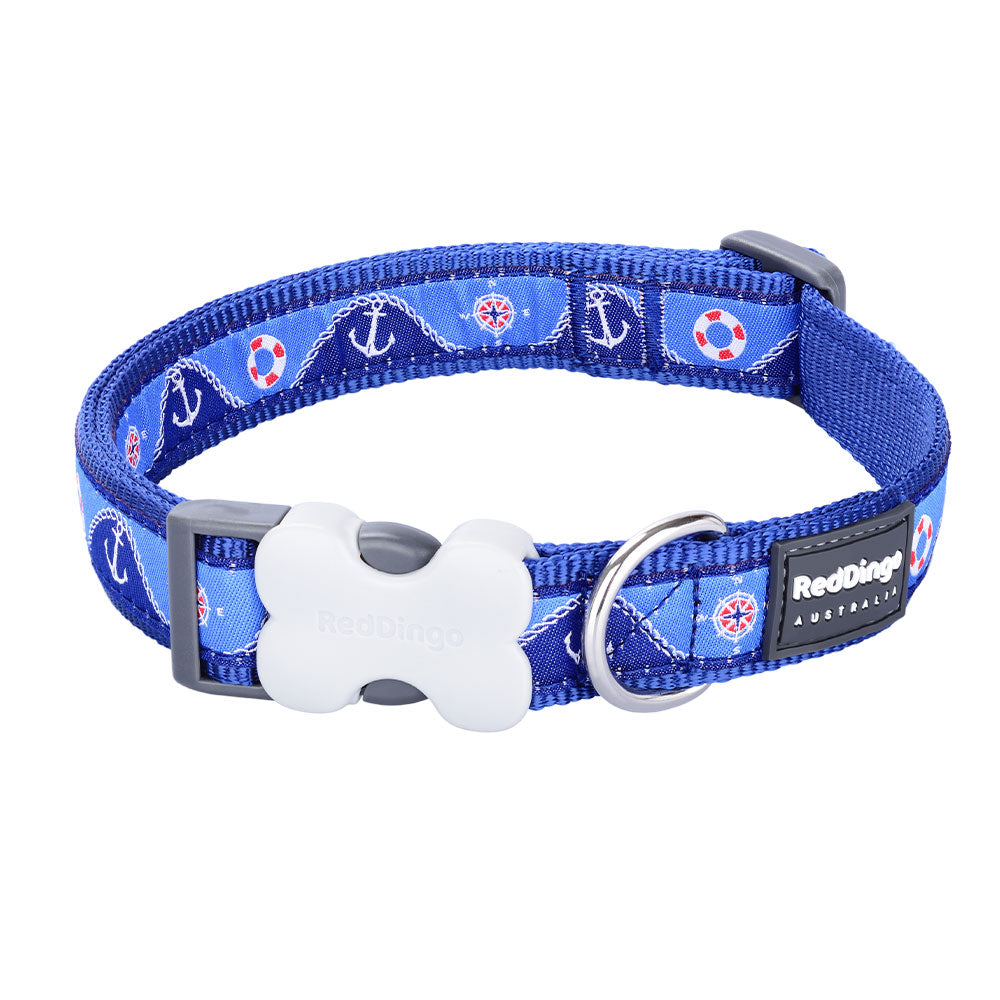 Nautical Dog Collar (Navy)
