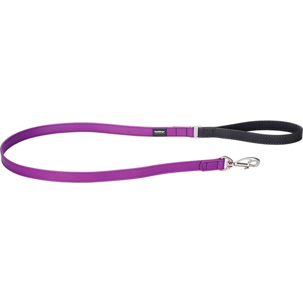 Elegant Vegan Leather Dog Lead (Purple)