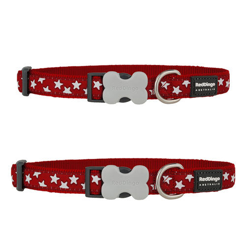 Dog Collar with Star Design (Red)