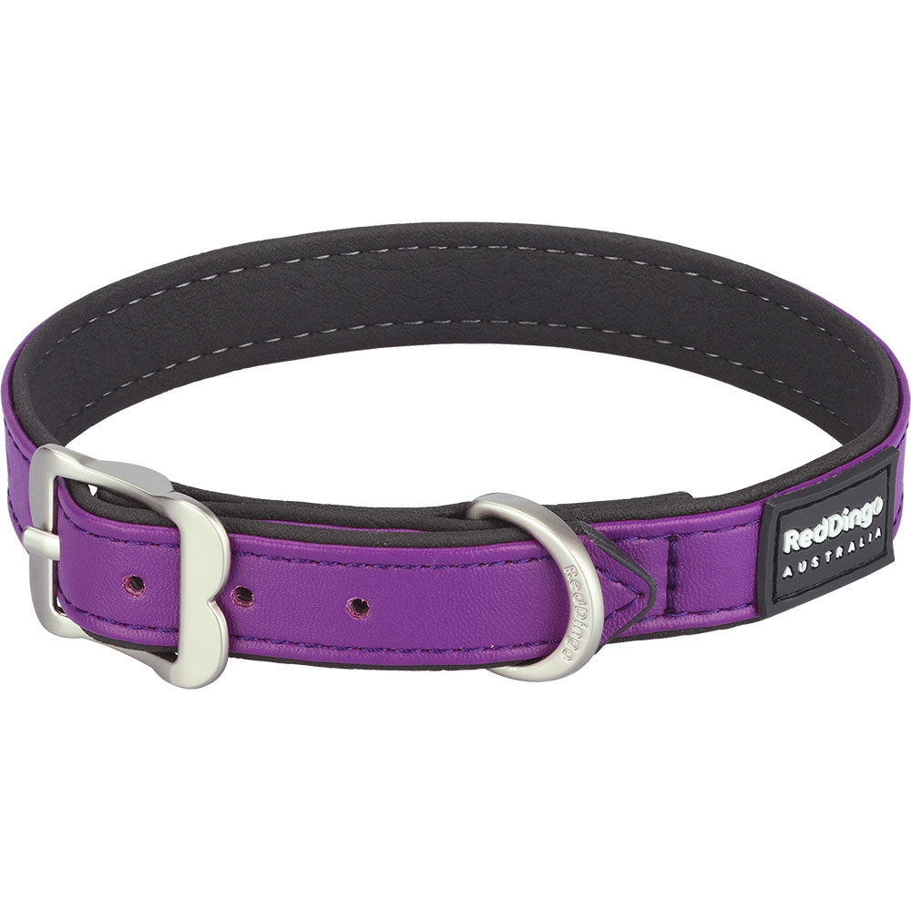 Elegant Vegan Leather Collar (Purple)