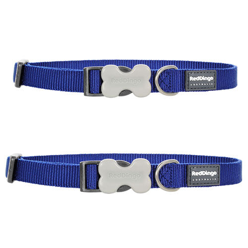Klassisches Hundehalsband (dunkelblau)