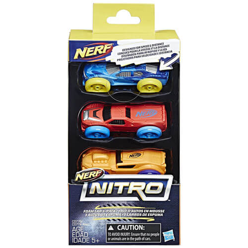 Nerf Nitro Car Refill 3pk (Assorted)