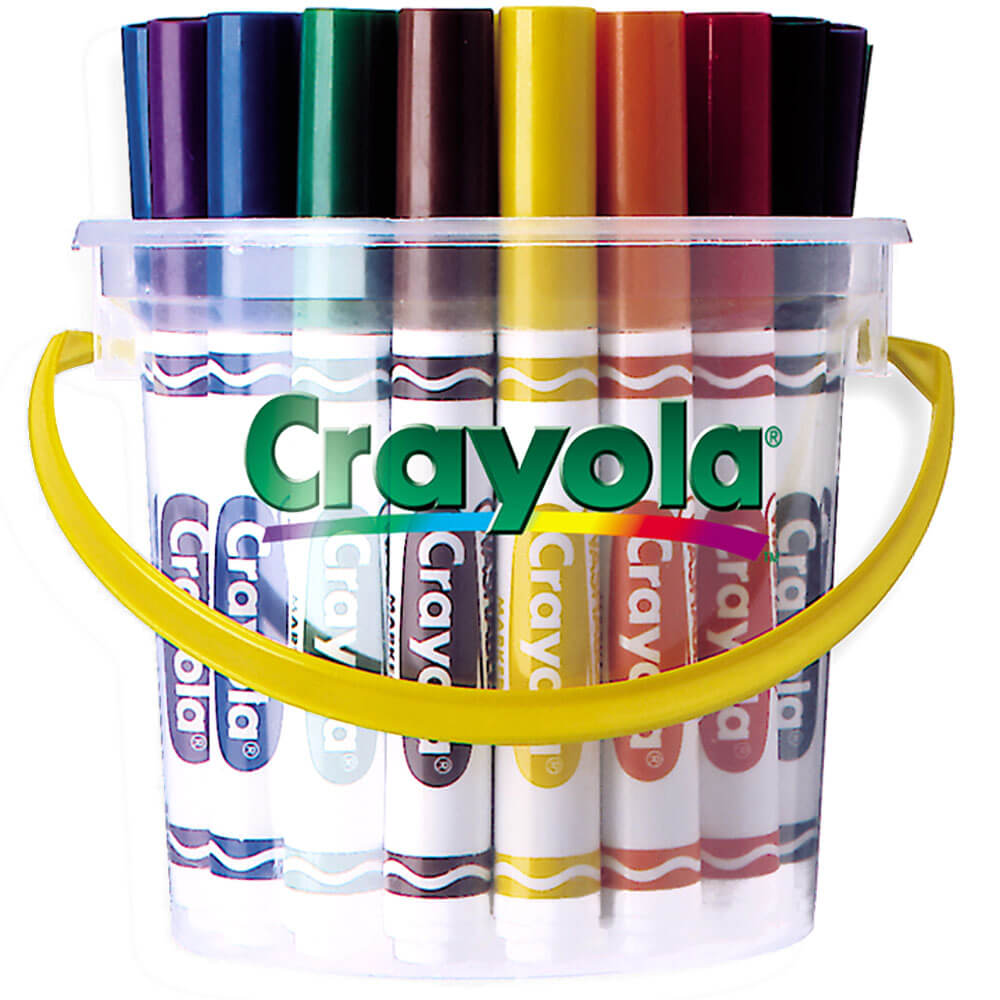 Crayola 32 Classic Washable Marker Deskpack (8 Colors)