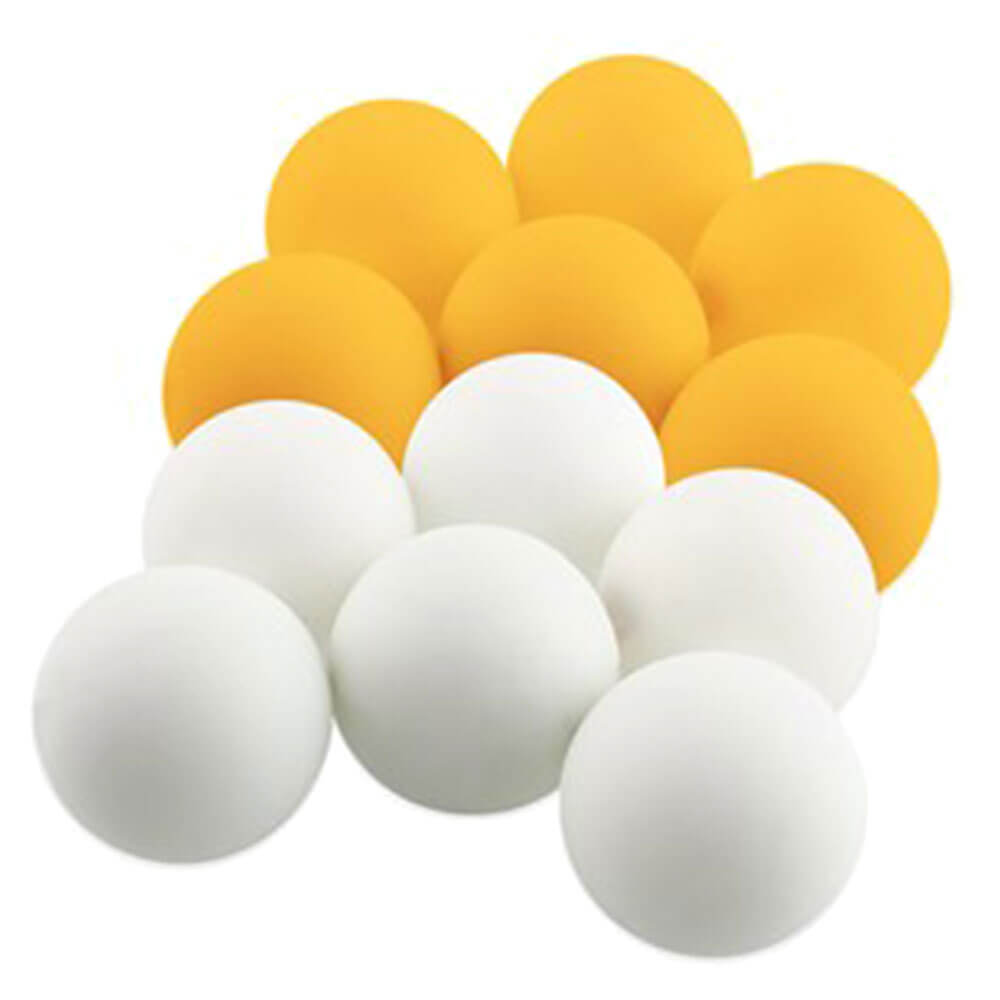 1-stjernes bordtennisballer hvit/oransje (pakke med 12)