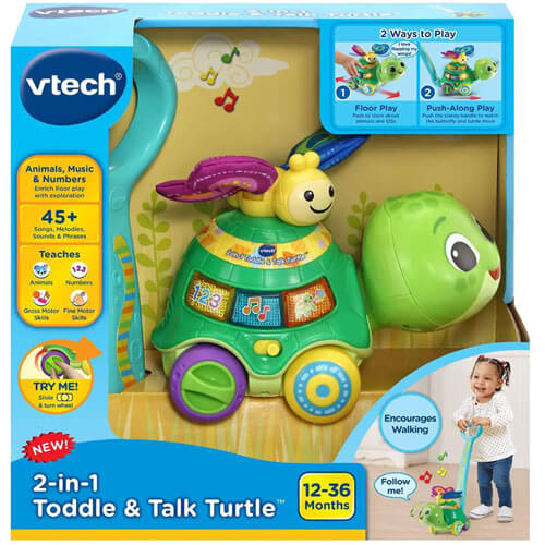 Vtech Baby 2-in-1 Plush and Explore Turtle