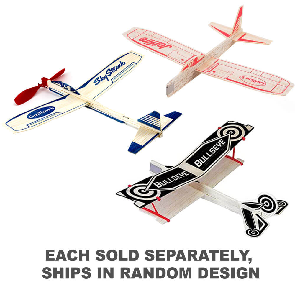 Kit modello di aereo biplano Guillows in legno di balsa