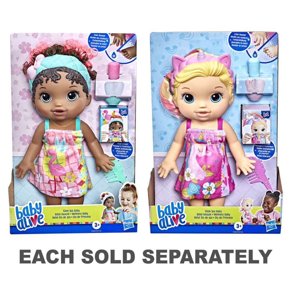 Baby Alive glam spa-baby