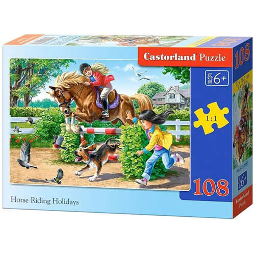 Puzzle Vacanze a cavallo Castorland 108 pezzi