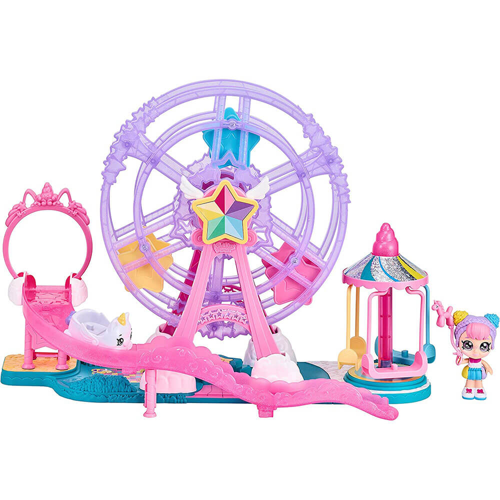 Kindi Kids Minis Rainbow Unicorn Carnival Playset