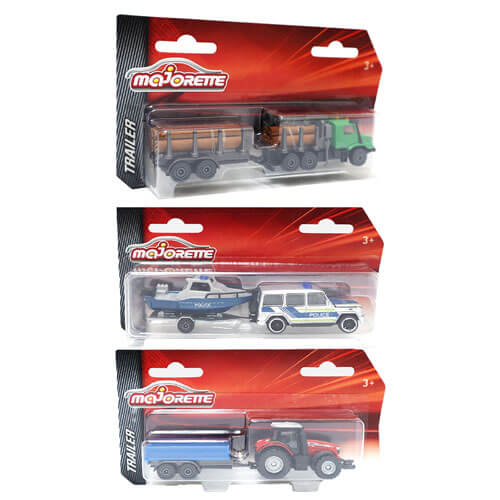 Majorette Vehicles with Trailer (Assorted)