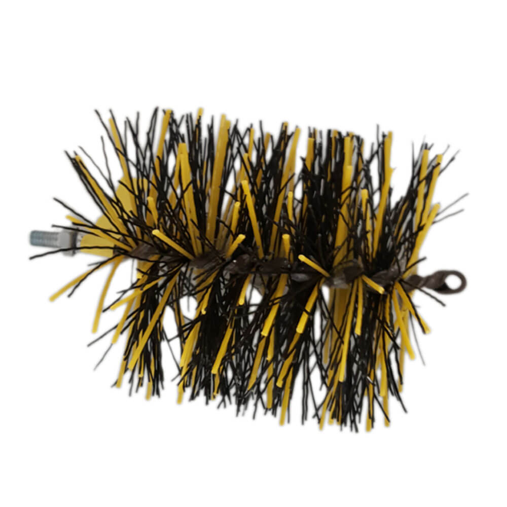 FireUp 30cm Poly/Steel Strap Pro Black Flue Brush (12" Dia.)