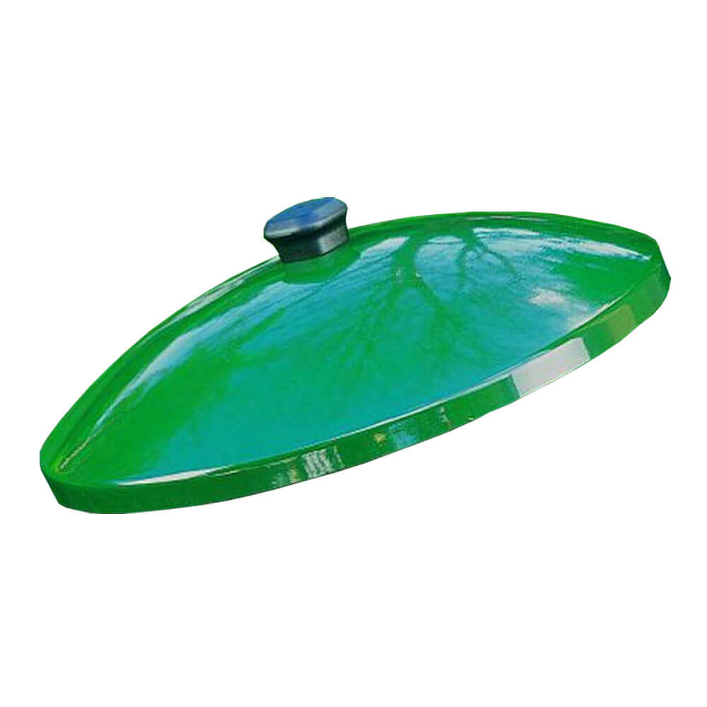 Green Supa Platter w/ Vitreous Enamel Base (41cm dia.)