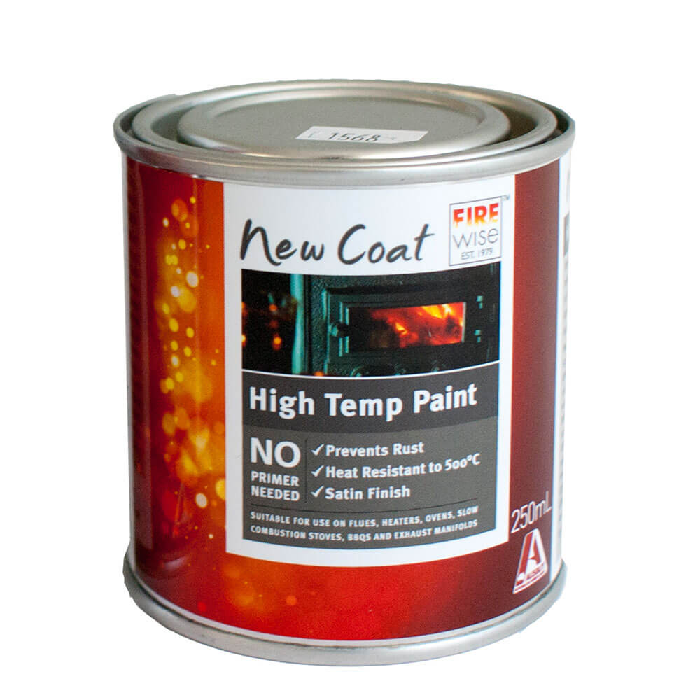 RubbedIn High Temperature Pot Belly Black Paint (250mL)