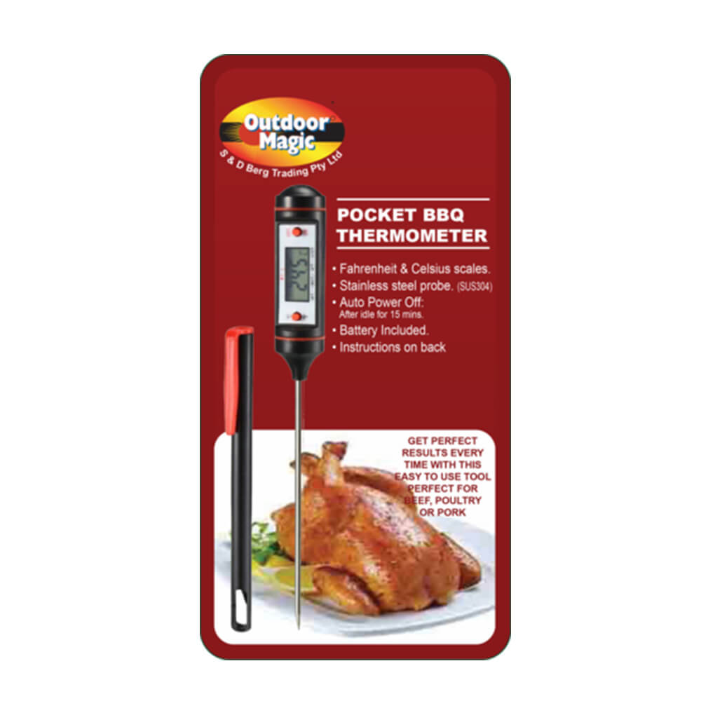 Outdoor Magic Pocket BBQ Thermometer (F & C Scales)