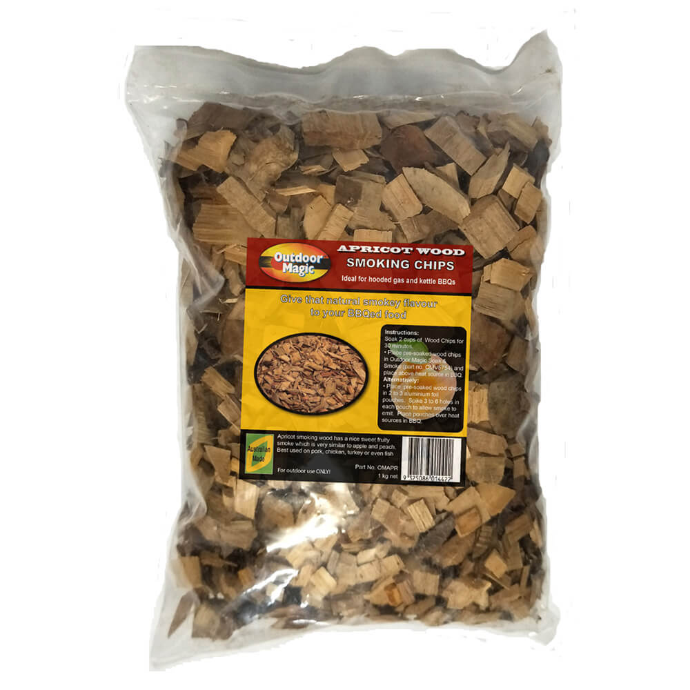 Outdoor Magic 1kg  Apricot Smoking Chips