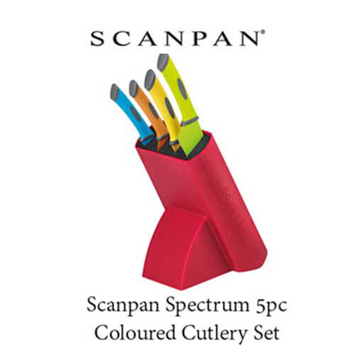 Scanpan Spectrum 5pc Coloured Cutlery Set
