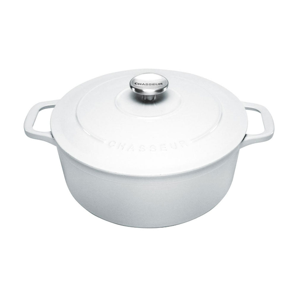 Chasseur Round French Oven (Brilliant White)