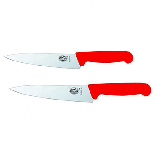 Victorinox Cooks Carving Knife Fibrox Handle (Red)