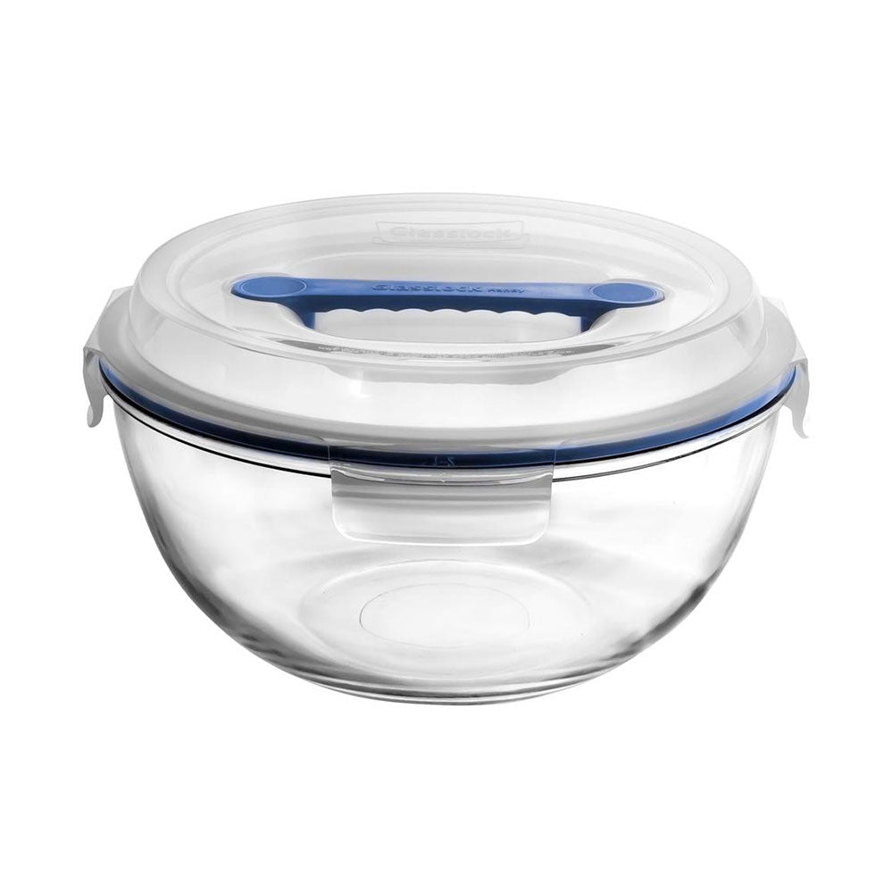 Glasslock Handy Round Tempered Glass Food Container 4000mL