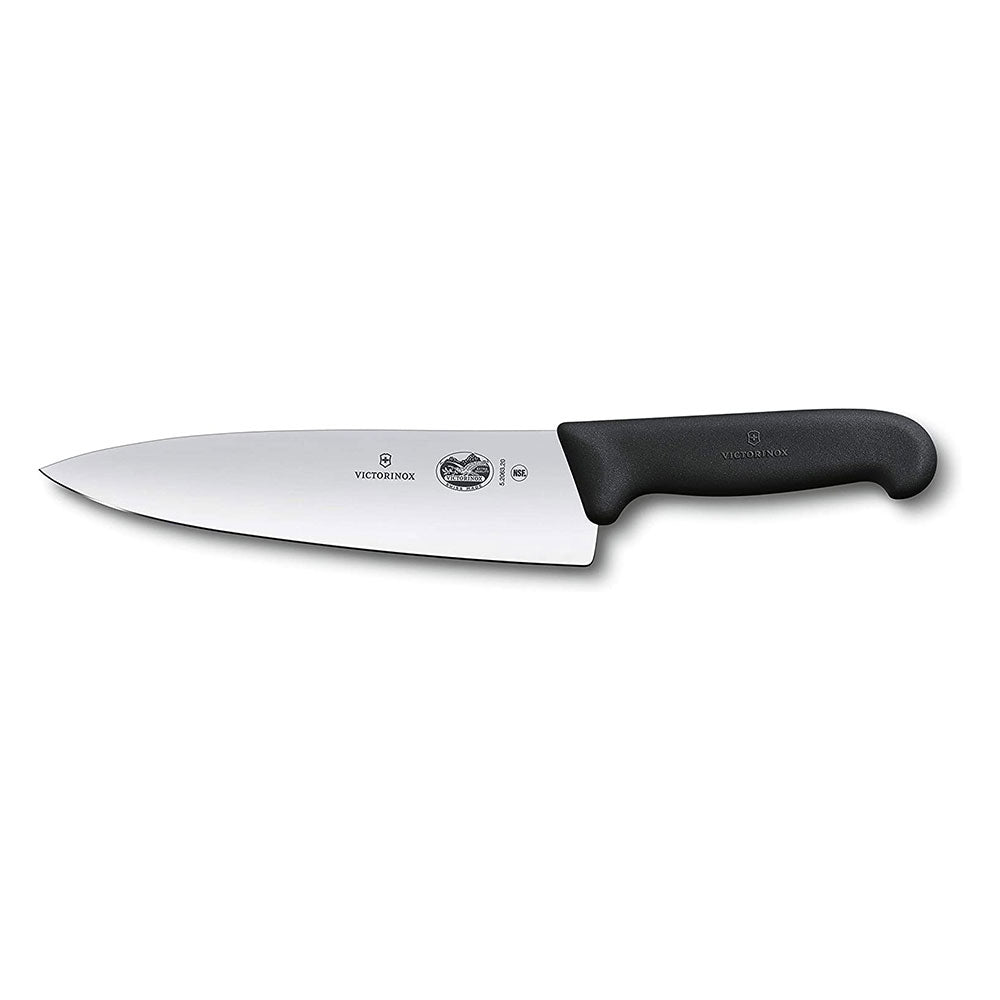 Victorinox Cooks Extra Wide Blade Carving Knife 20cm (Black)