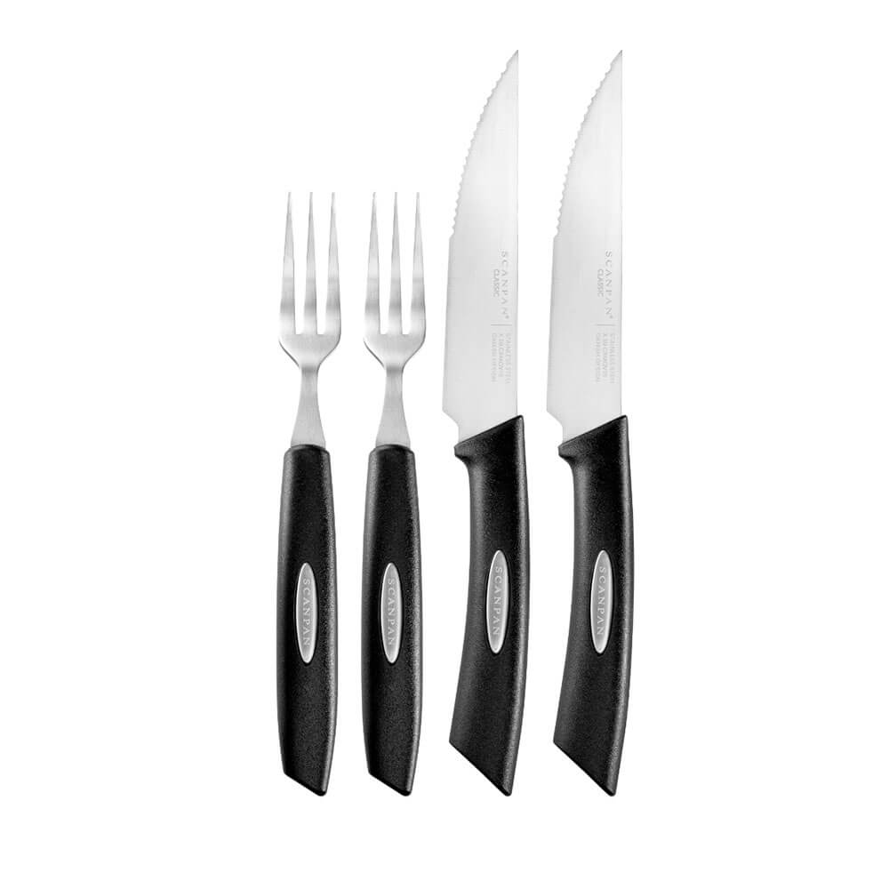 Scanpan Classic Texas Steak Knife and Fork Set