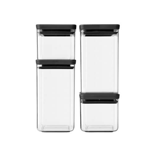 Brabantia Stackable Square Canister (Set of 4)