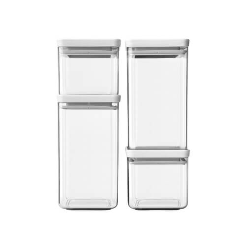 Brabantia Stackable Square Canister (Set of 4)