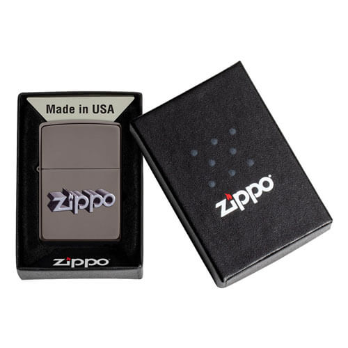 Zippo 3D Logo Ice Lighter (Black)
