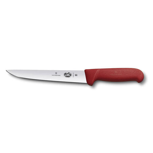 Straight Back Blade Striking Knife w/ Fibrox (Red)