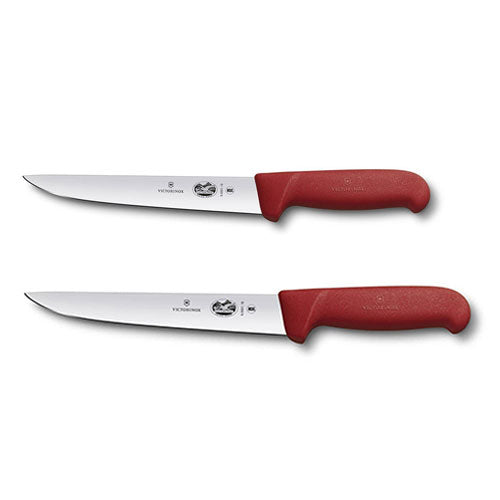 Straight Back Blade Striking Knife w/ Fibrox (Red)