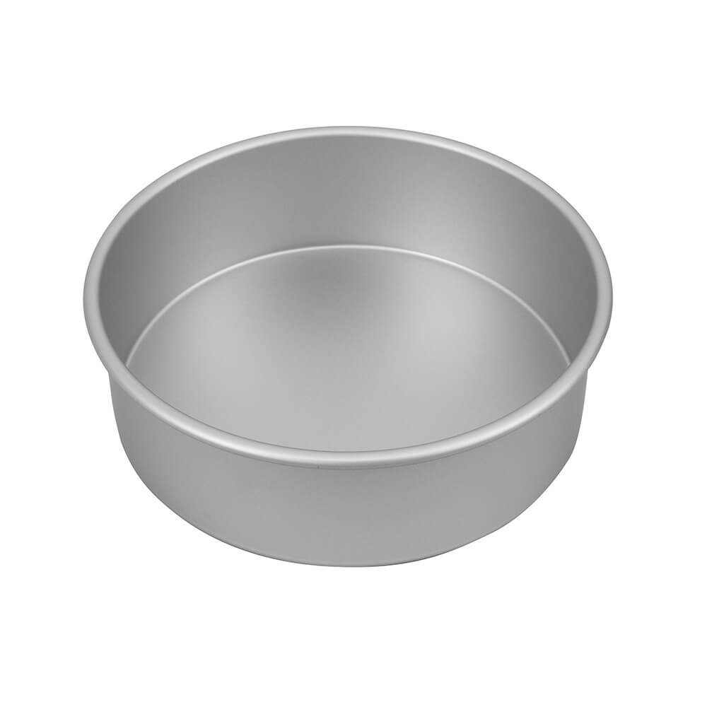 Bakemaster Round Cake Pan (Silver Anodised)
