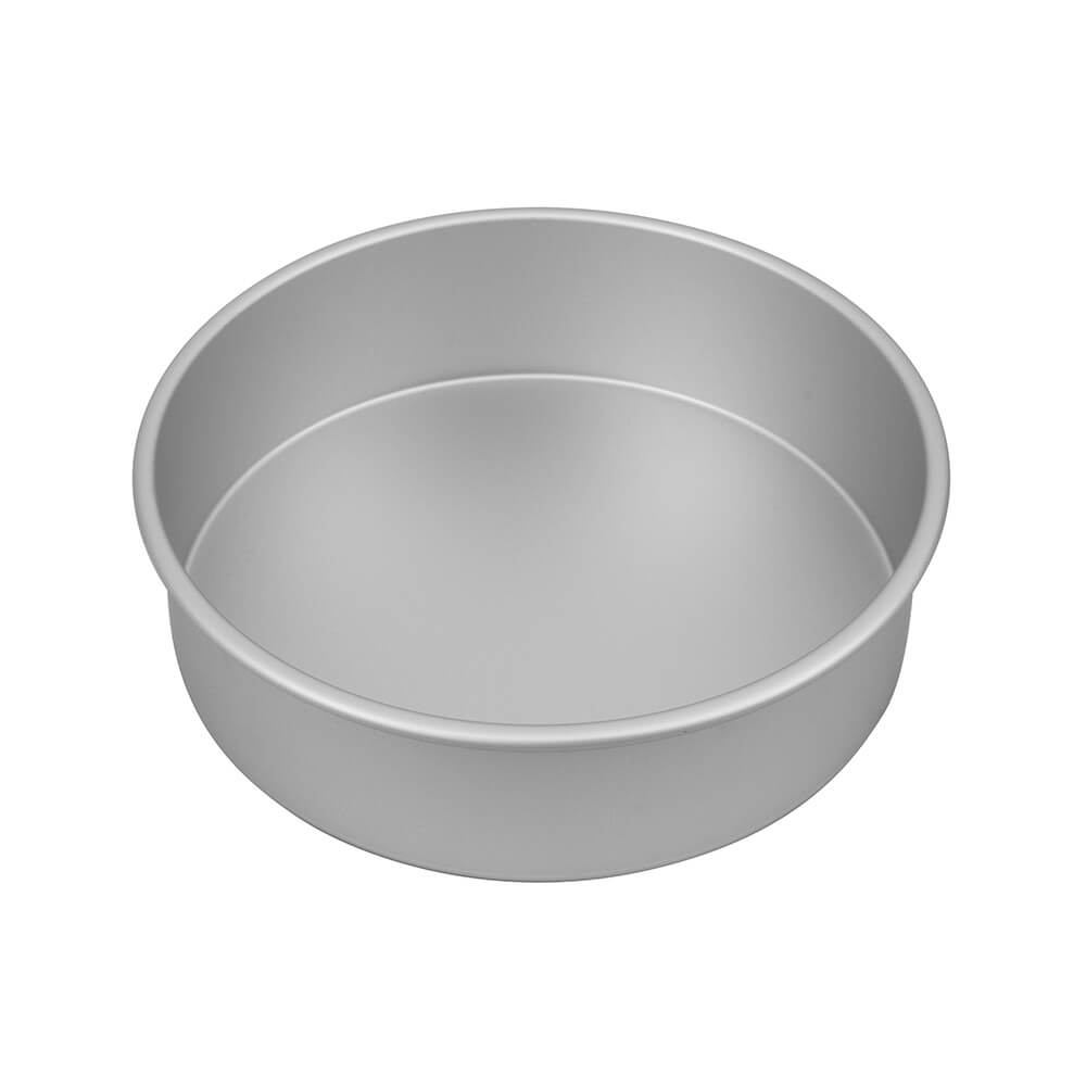 Bakemaster Round Cake Pan (Silver Anodised)