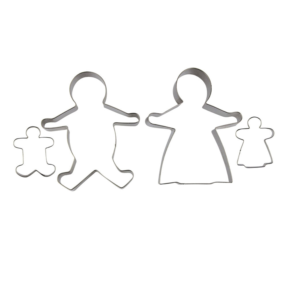Avanti Ginger Bread Family Cookie Cutters (Set of 4)