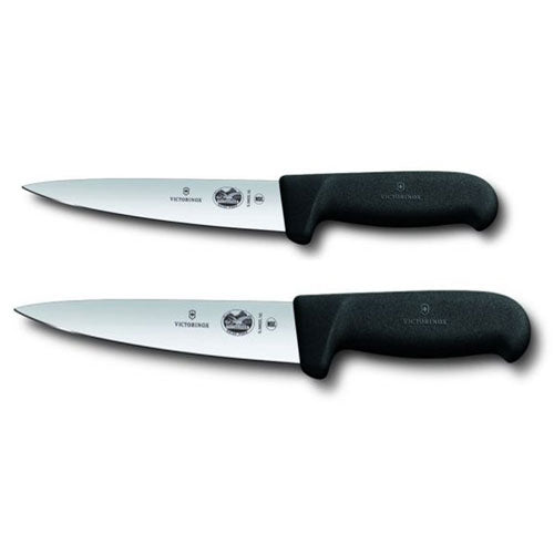 Victorinox Swiss Fibrox Pointed Slicing Knife (Black)