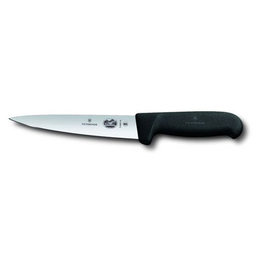 Victorinox Swiss Fibrox Pointed Slicing Knife (Black)