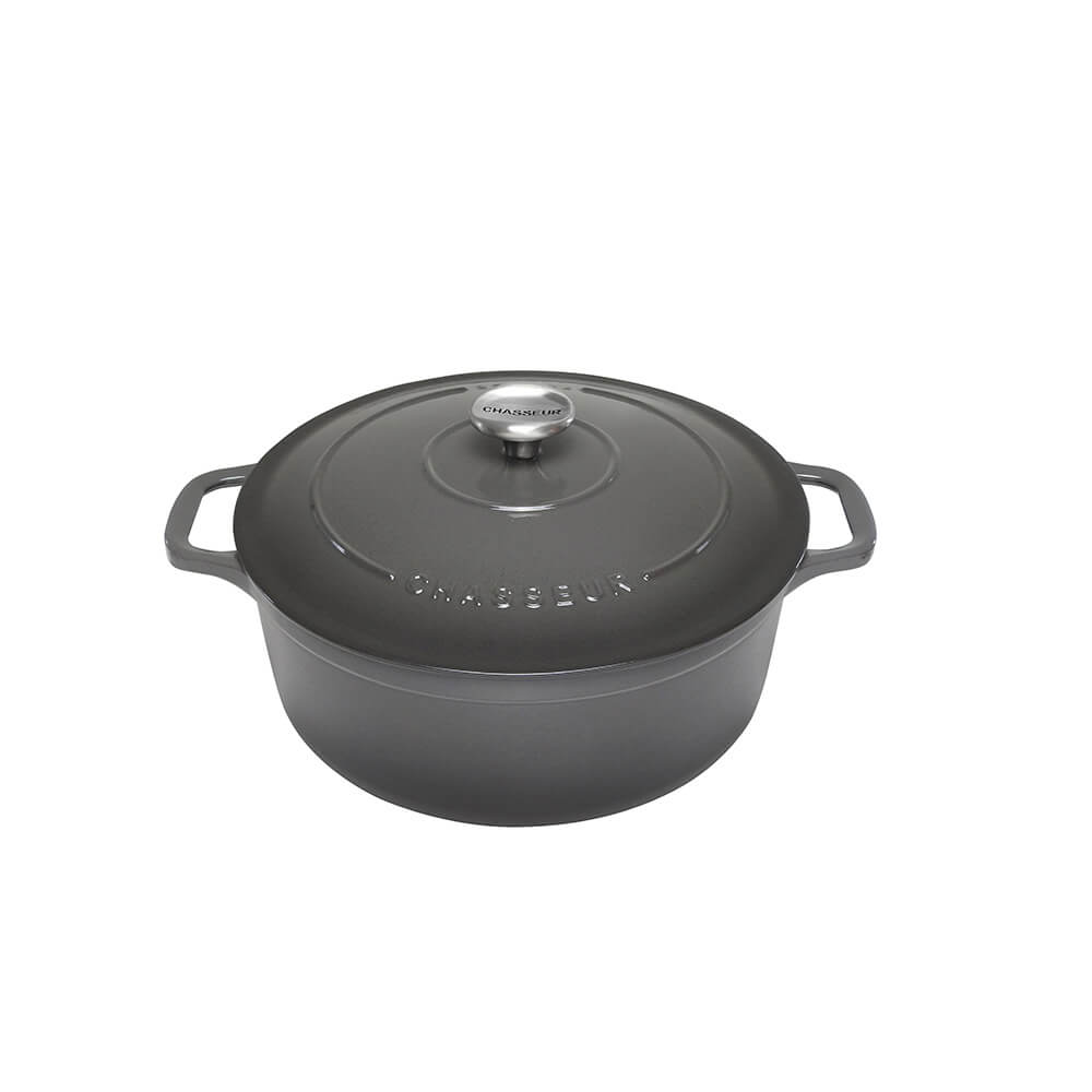 Chasseur Round French Oven (Caviar)