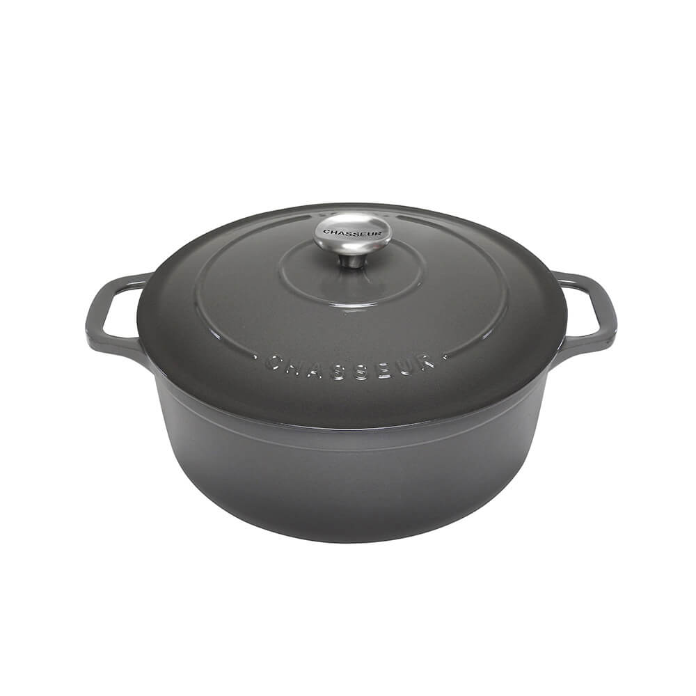 Chasseur Round French Oven (Kaviar)