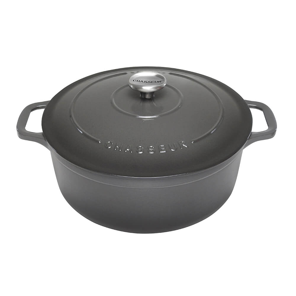 Chasseur Round French Oven (Kaviar)
