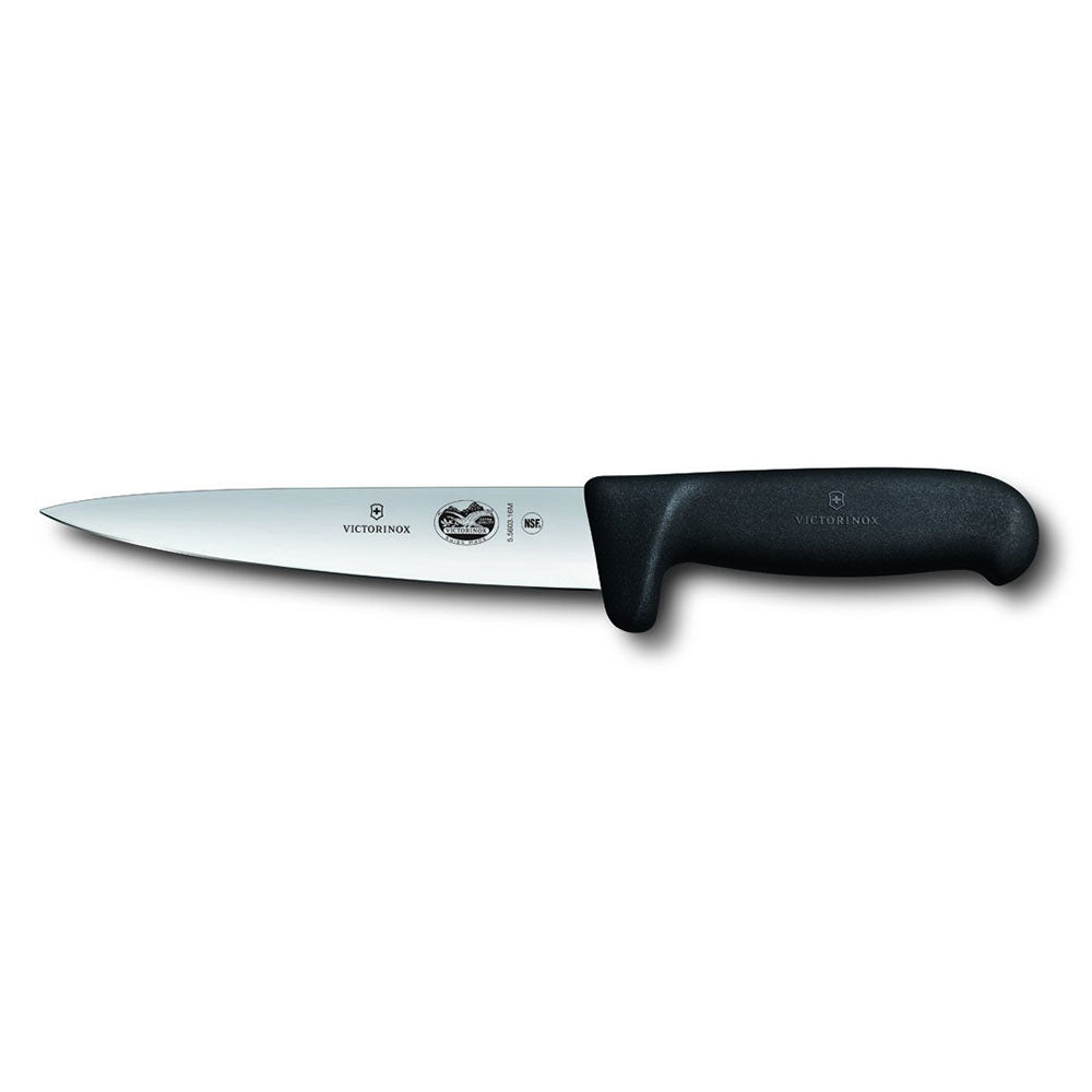 Victorinox Fibrox Safety Grip Sticking Knife 16cm (Black)