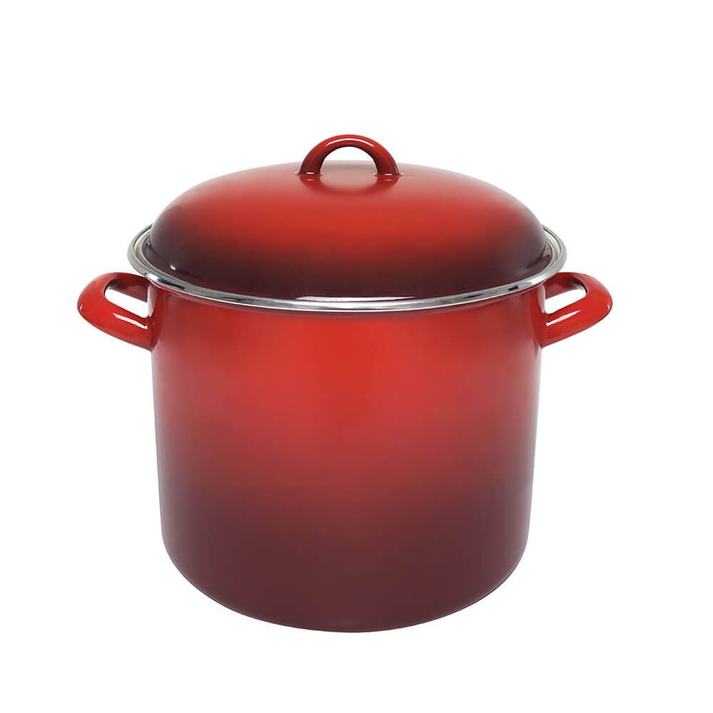 Chasseur Enamel Stock Pot (Red)