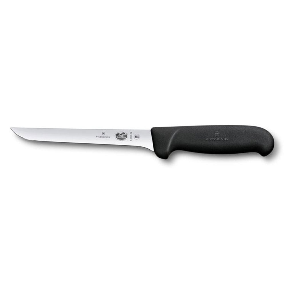 Fibrox Straight Wide Blade Boning Knife 12cm (Black)