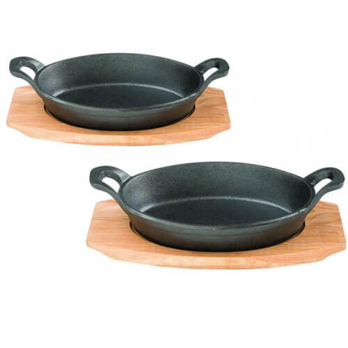 Pyrolux Pyrocast Oval Gratin with Maple Tray
